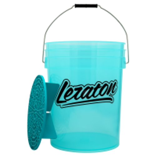 Прозрачное ведро для мойки автомобилей с сепаратором ( бирюзовое ) 20 л LERATON BUCKET BW1