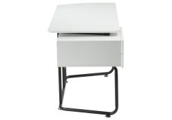 Компьютерный стол Desk 131х58х76 white / black