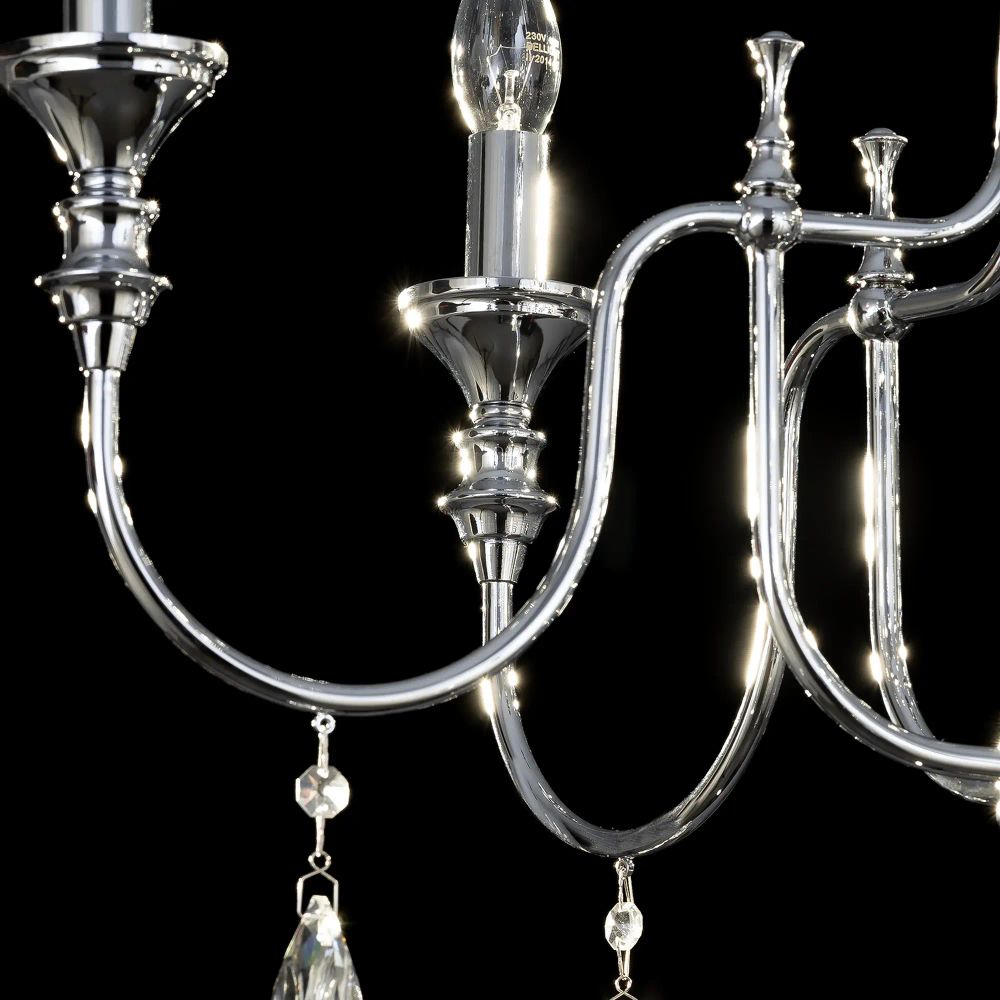 Citilux Рига CL437151 Люстра подвесная Хром