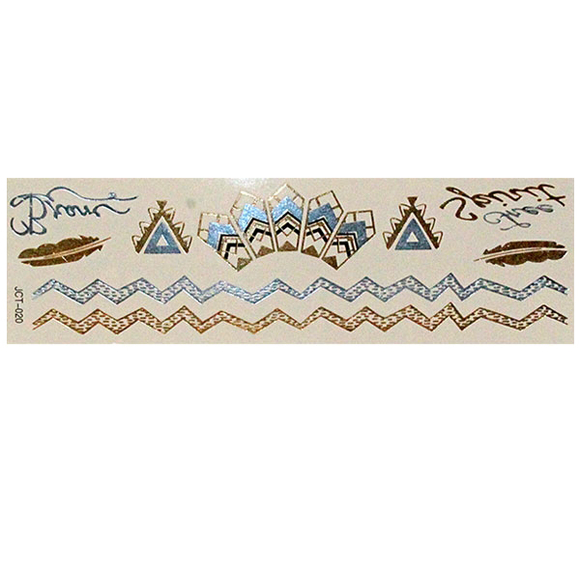 Временные флеш-тату  вариант 30 (лист 19х6 см)