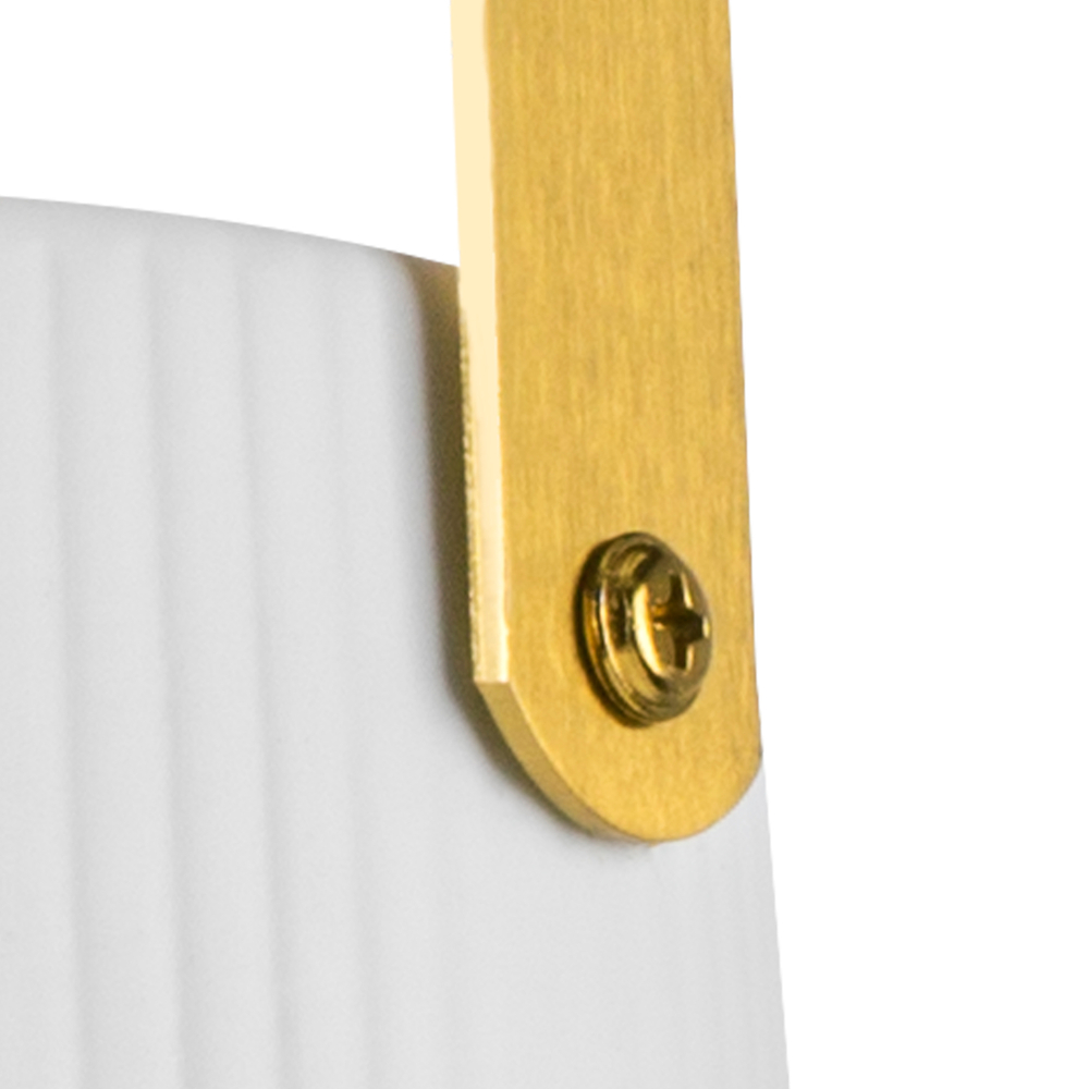 799013 Подвес CERAMO 1х12W E27 ЛАТУНЬ/БЕЛЫЙ