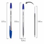 Набор шариковых ручек 4цв. Brauberg X-333, 0.7мм, прозрачный корпус