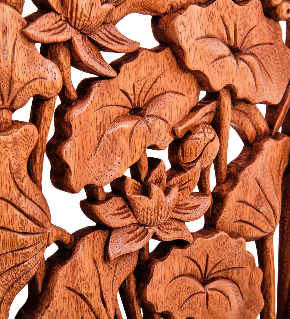Decor and Gift 17-130 Панно резное «Цветы» (суар, о.Бали)