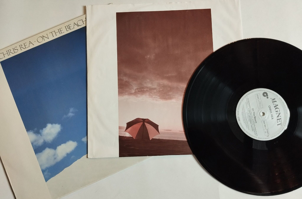 Винтажная виниловая пластинка LP Chris Rea On The Beach (Germany 1986) (Nm)