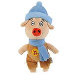 Поросенок Коля 17см. "Оранжевая корова" в зимней одежде, муз.чип. (Мульти-Пульти)