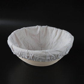 Круглая корзинка для расстойки из ротанга M, 22 см, до 650г теста