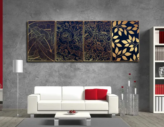 Модульная картина "Черное золото"