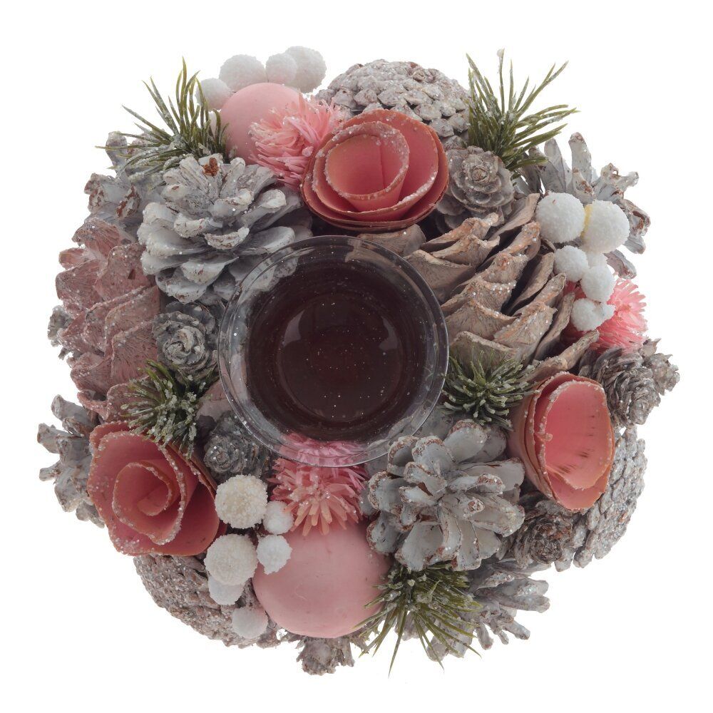 GAEM Подсвечник "Новогодняя композиция", L17 W17 H9 см