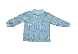 Кофточка длинный рукав из футера (100% хлопок с начесом) на кнопках на рост 74 см