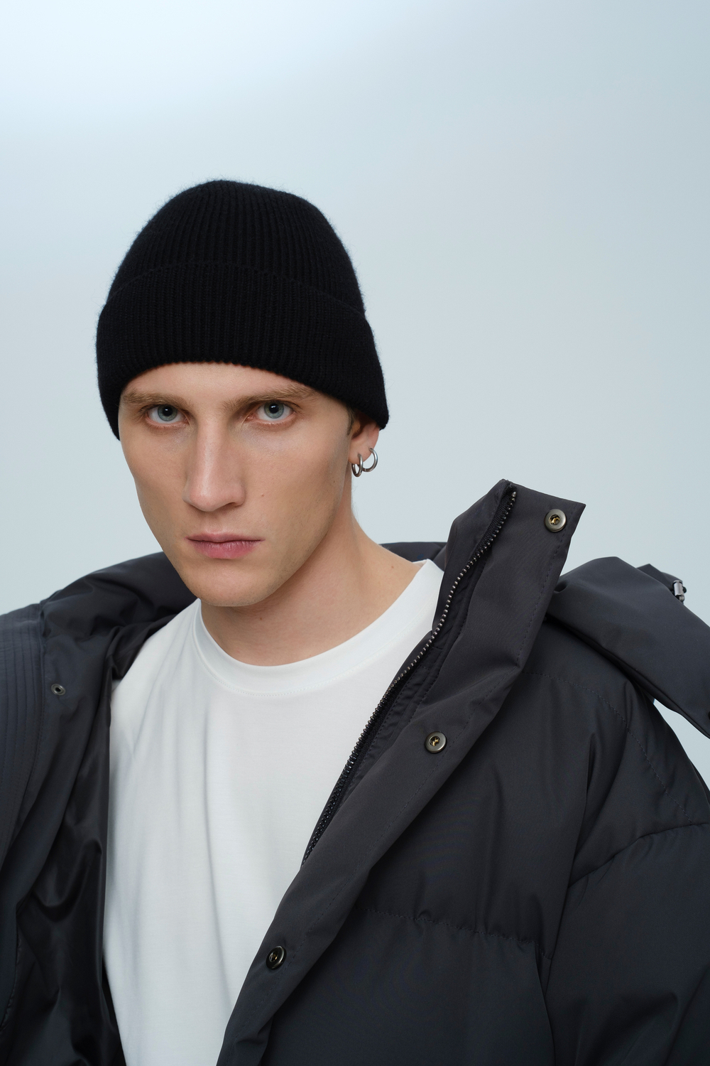 Шапка из шерсти | black