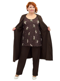 Туника с имитацией кардигана Брауни