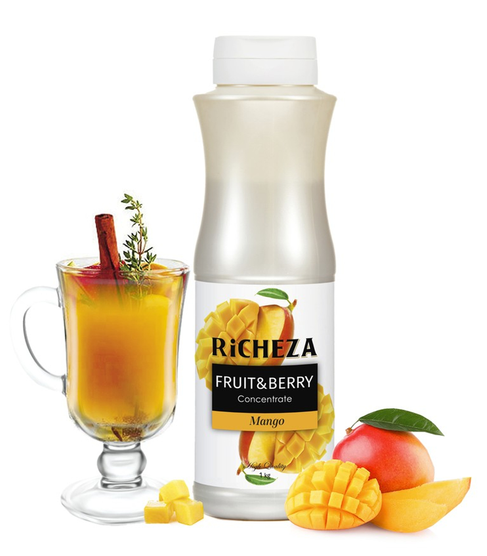 РИЧЕЗА Манго концентрат 1 кг (0,8 л), пластик Россия, шт