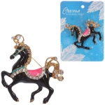 Брошь «Best Podarok - Лунная Тень», цвет черный, 4*4см