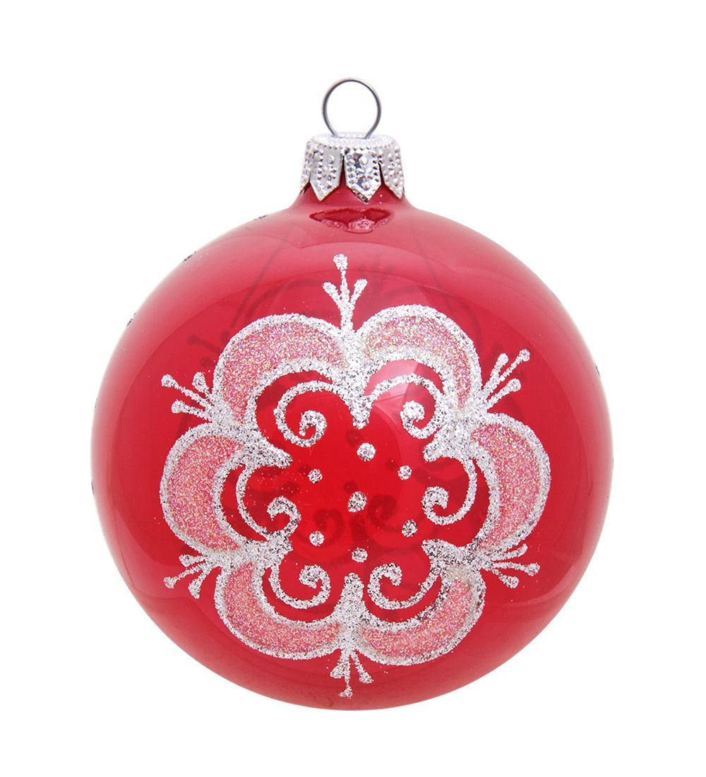 Элита НФШ-1216/1 Набор ел.украшений Шар 2шт «Снежинка» 85 мм