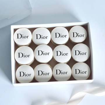 Набор макарон из 12 шт с логотипом компании