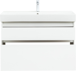 Тумба под раковину Aquanet Nova Lite 100 (SLIM SYNERGY) белый, 2 ящика