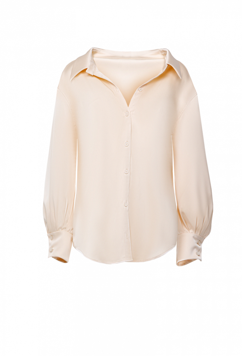Fall/Winter 2021, Шелковая блуза с глубоким декольте