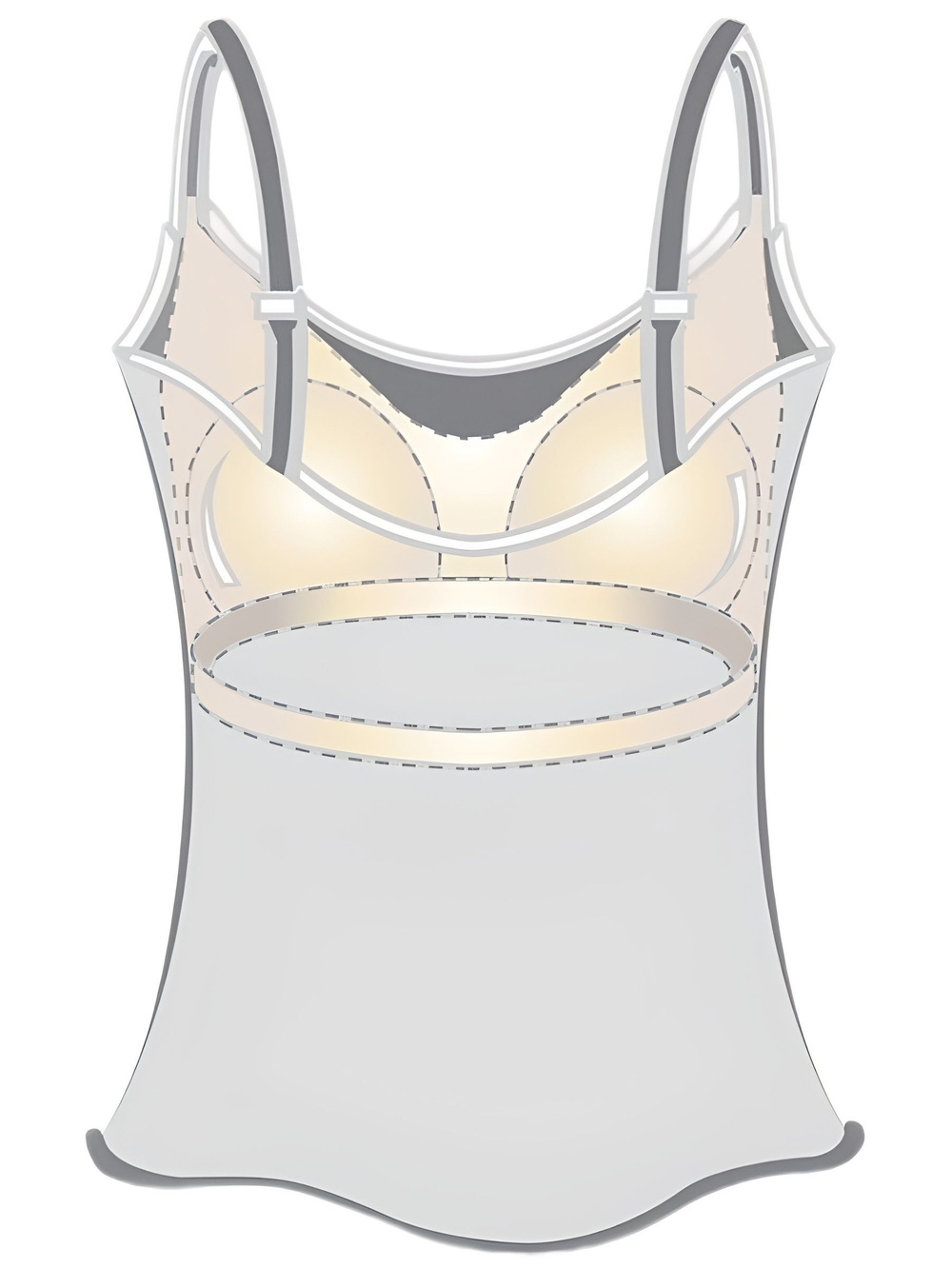 Dress со встроенным бюстгальтером для фиксации экзопротеза, размер M черный, Amoena