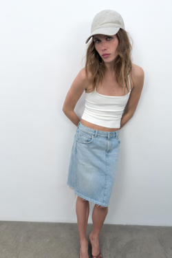 ZARA ОДНОТОННАЯ КЕПКА ИЗ САРЖИ, СВЕТЛО-СЕРЫЙ