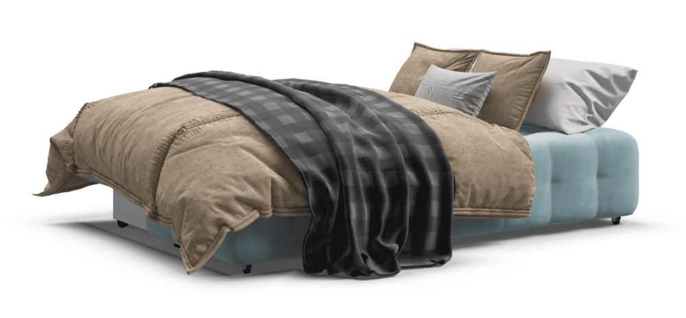 Диван Босс Мини Велюр Монолит аква