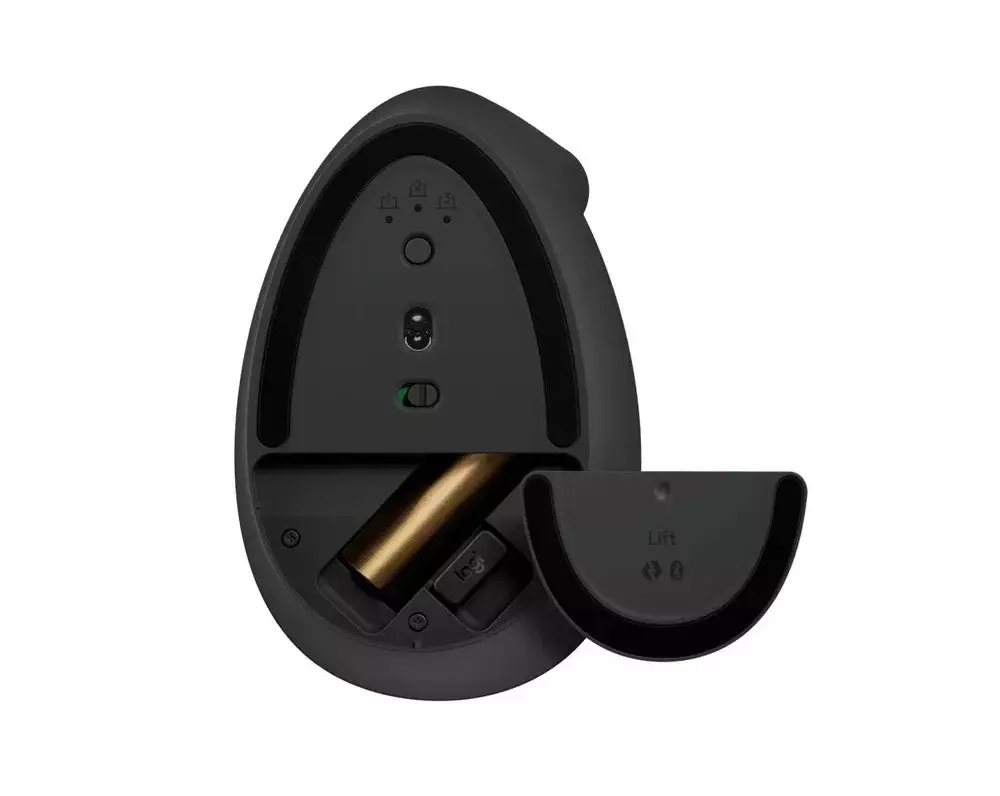 Мышь Logitech Lift Vertical Ergonomic Mouse Graphite (910-006473), беспроводная
