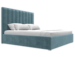 Кровать интерьерная Афродита 180, Бирюзовый, Велюр, 120577