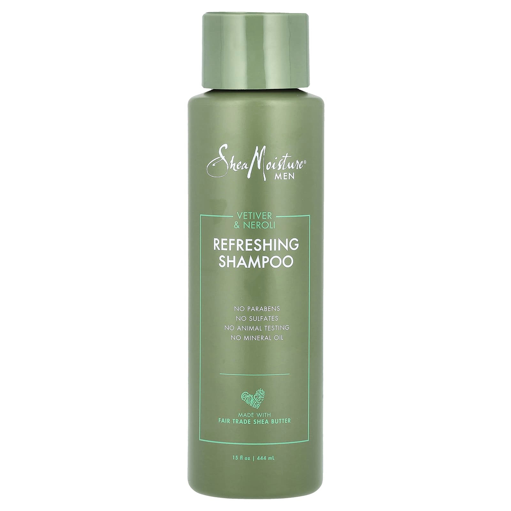 SheaMoisture, Для мужчин, освежающий шампунь, ветивер и нероли, 444 мл (15 жидк. унц.)