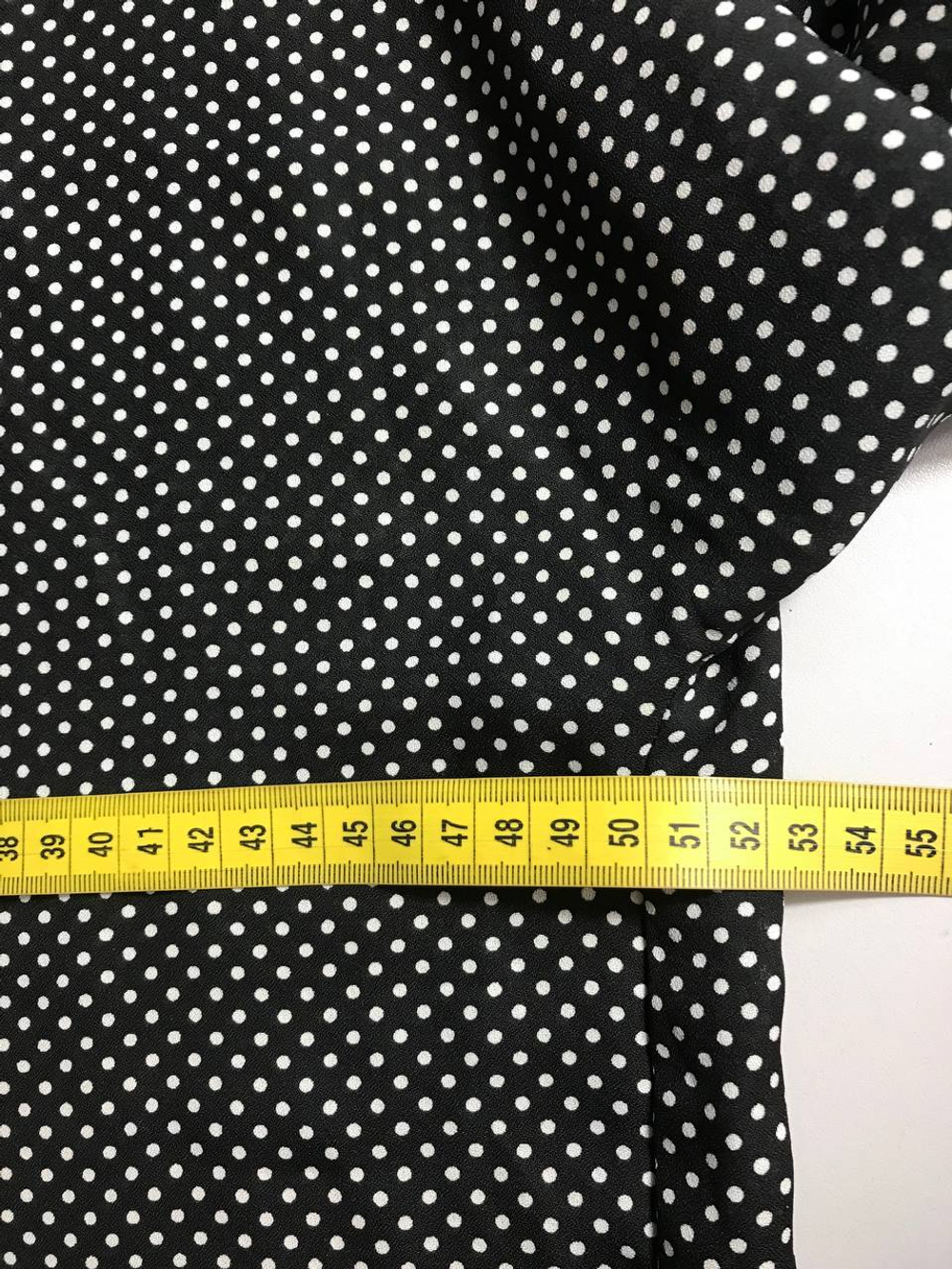 Блузка Hello Beautiful в горошек, маркировка S, визуально 44 размер