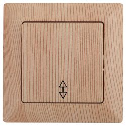 4-103-11 Intro Переключатель, 10А-250В, СУ, Solo, сосна