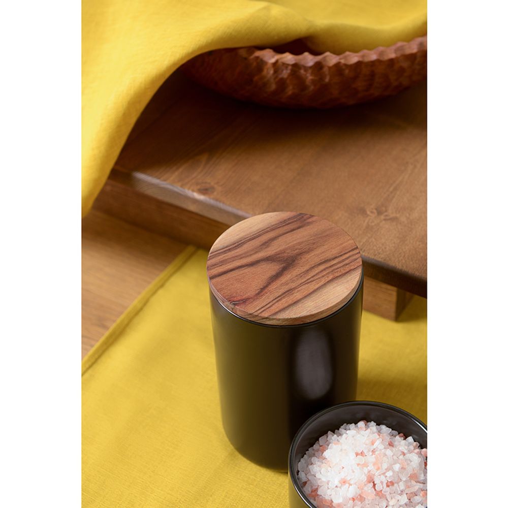 Банка для хранения керамическая, 750 мл, черная