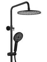 Душевая система с термостатом WONZON & WOGHAND The ONE, Черный матовый (WW-B3094-MB)