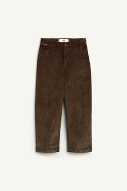 ZARA ВЕЛЬВЕТОВЫЕ БРЮКИ, ТЕМНЫЙ ХАКИ