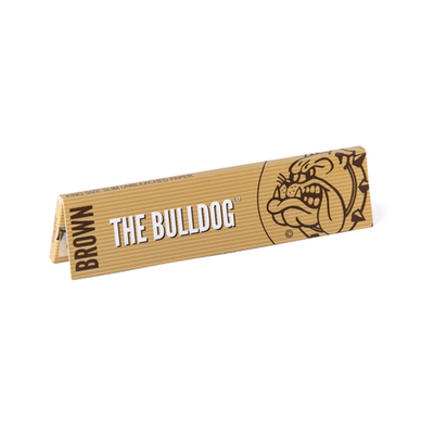 !Бумага для сигарет "The Bulldog" Brown KS Slim 107x44мм 14г/м 33л*50шт