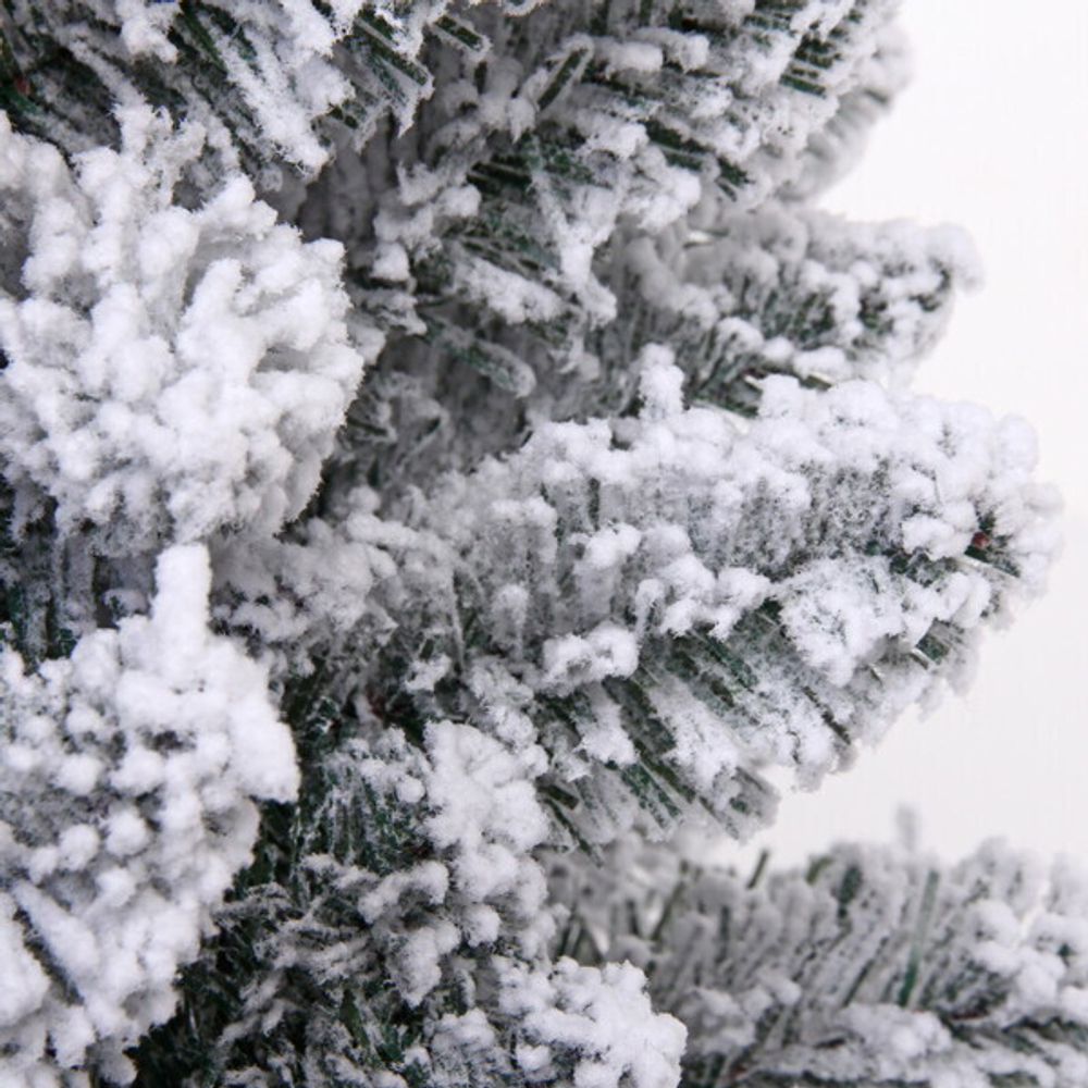 Ёлка «Снежные огни» 210 см, ПВХ с белым напылением 310 ламп LED (1222 ветки)