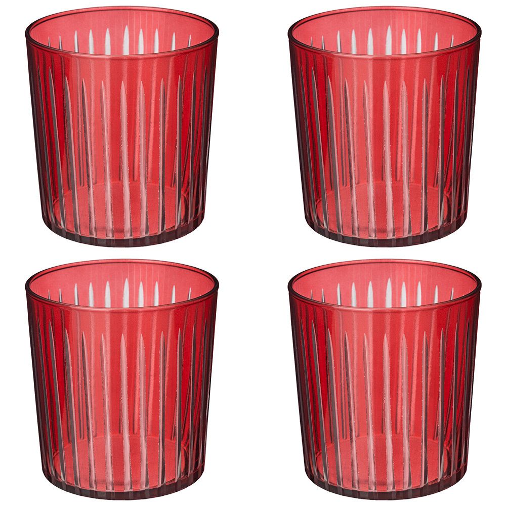 НАБОР БОКАЛОВ ИЗ 4 ШТУК "SICILIA" RED 380МЛ