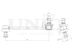 Стойка стабилизатора передняя левая UNIO SSP-50023