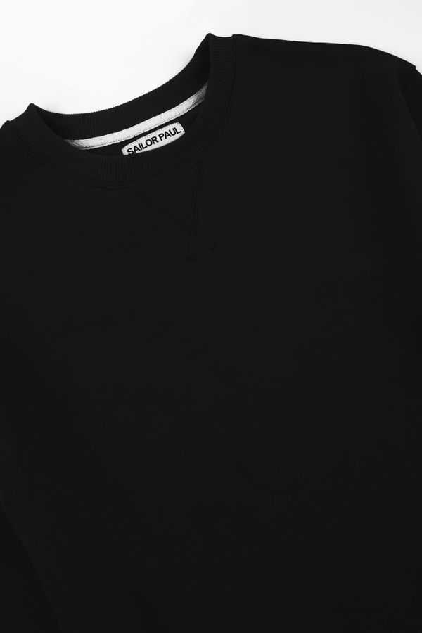 Лонгслив Crew Neck черный - фото 2