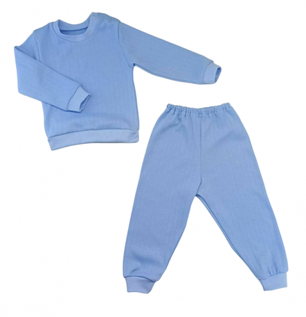 Костюм ясельный 0227/13 голубой, полоска (инт)