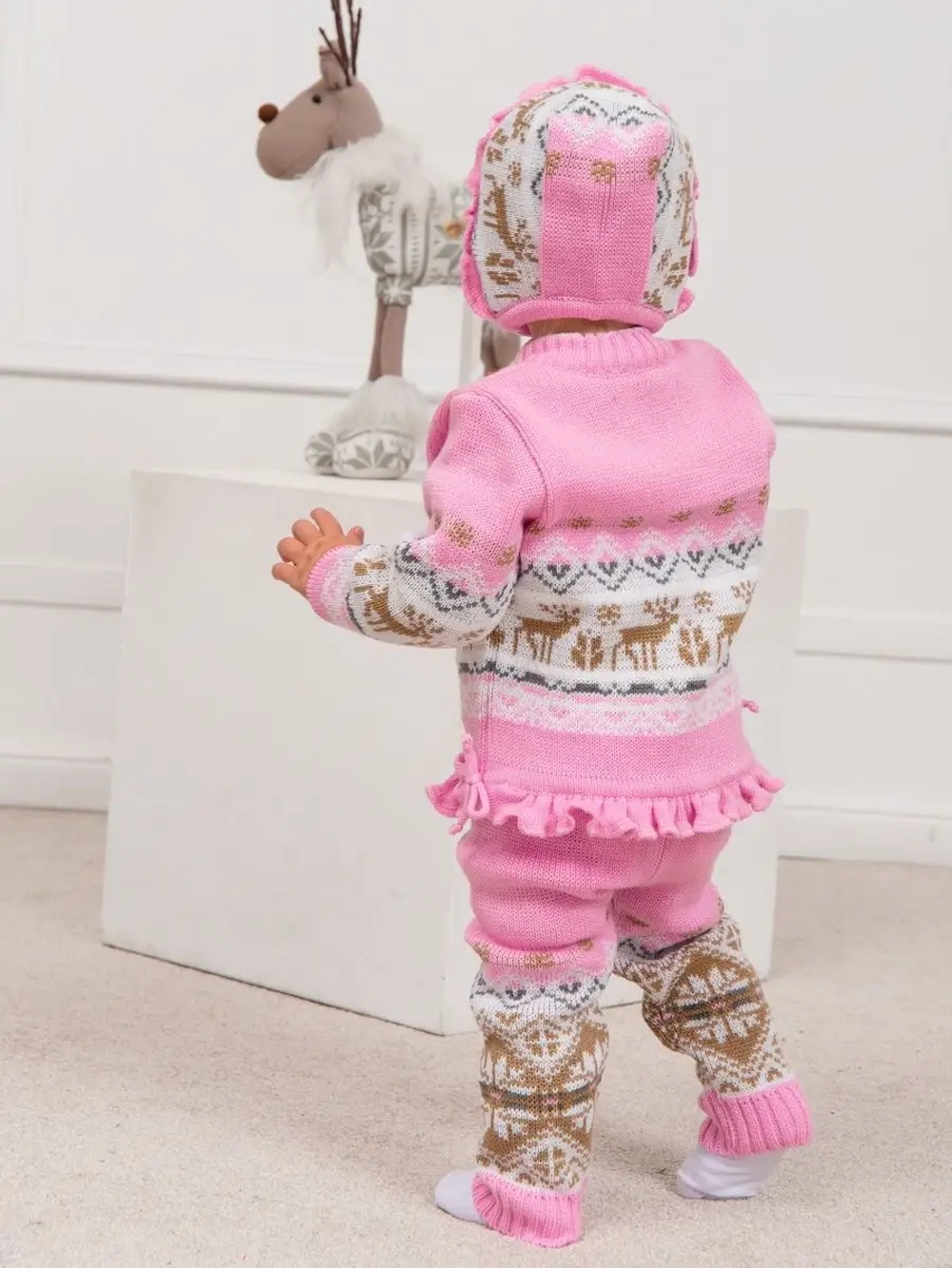 Костюм вязаный теплый