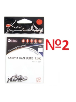 Крючок KOI "KAIRYO HAN SURE-RING", размер 2 (INT)/12 (AS)