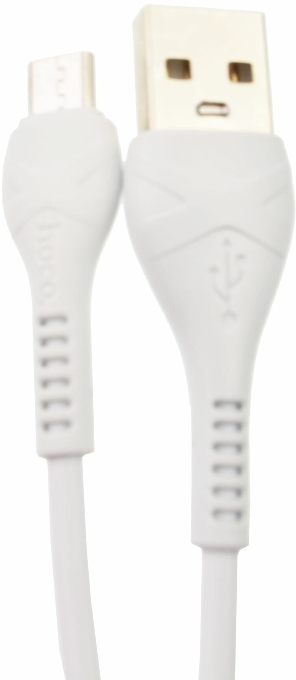 Кабель USB - микро USB HOCO X37 Cool power, 1м, 2.1A, белый