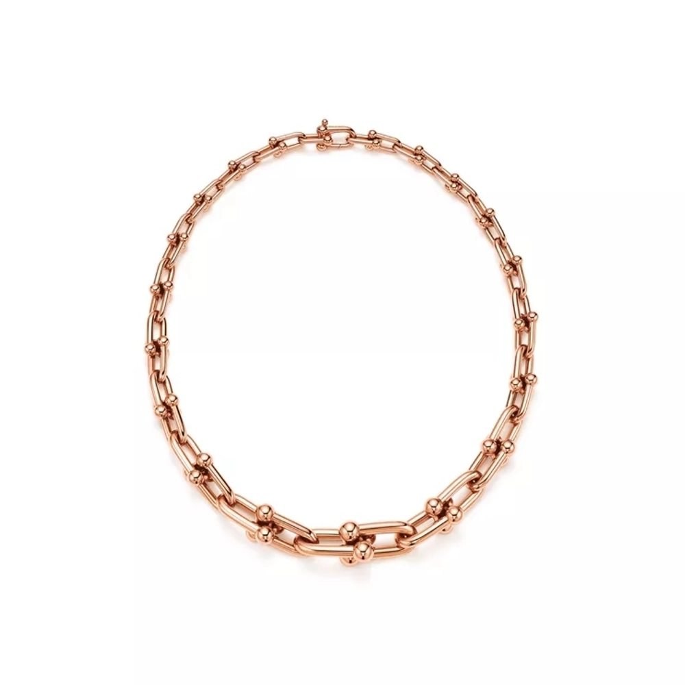 Колье из розового золота 18k,Tiffany 💠Hard Wear Gradueted link. Единственное в наличии