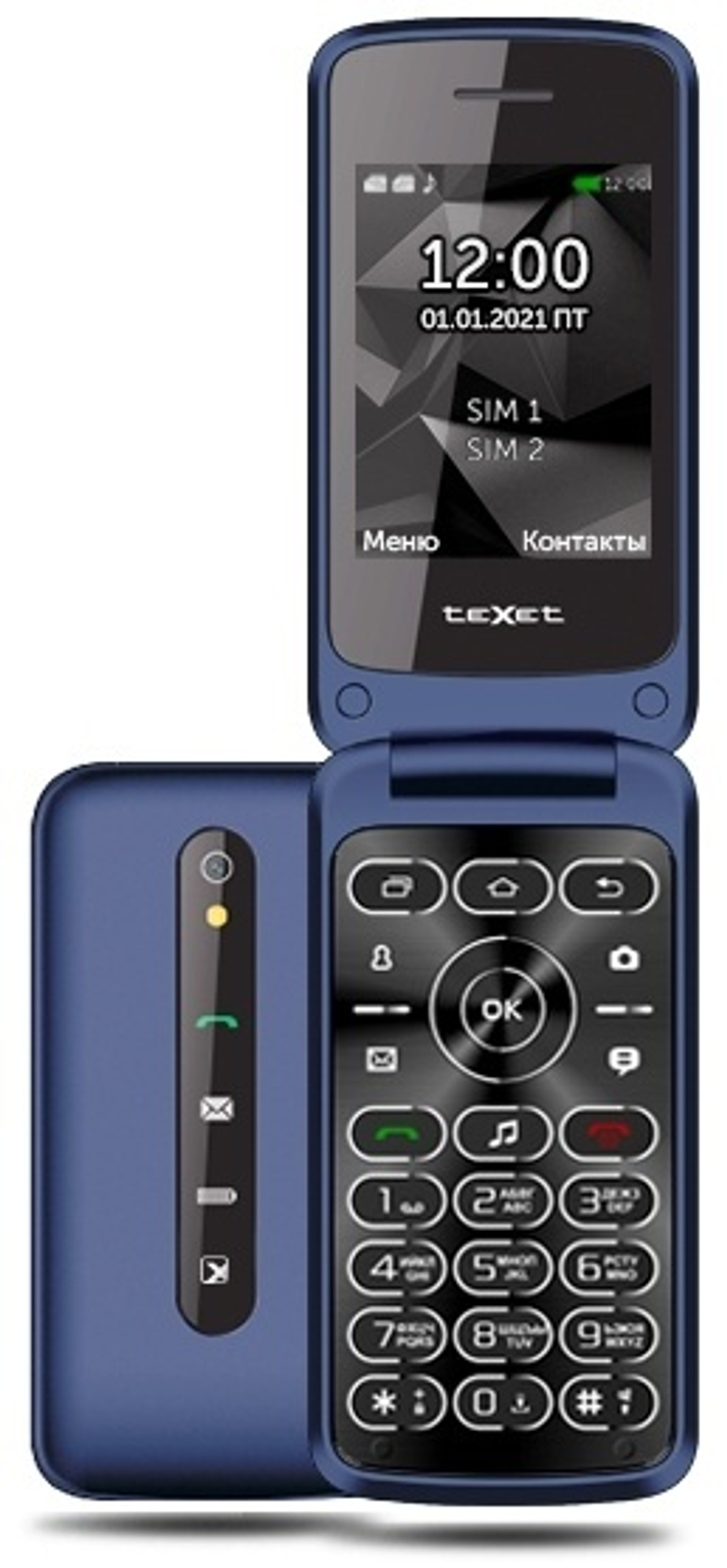 Мобильный телефон teXet TM-408 синий