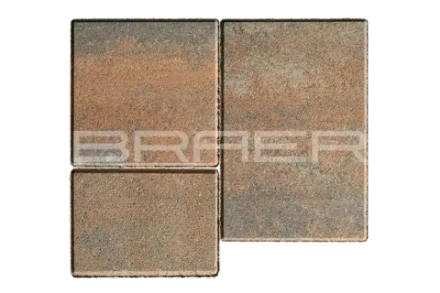 Тротуарная плитка Braer Старый город Венусбергер, Color Mix Койот, 40 мм