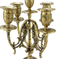 Bello De Bronze Каминные часы с канделябрами "Арте Нова"