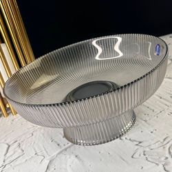 Lenardi 588-533 Фруктовница 26см на ножке в под.уп.(х4)Стекло