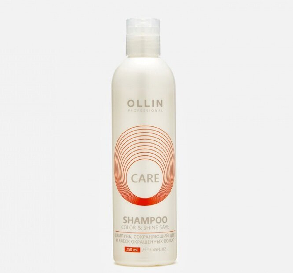 OLLIN CARE Шампунь, сохраняющий цвет и блеск окрашенных волос 250мл/ Color&Shine Save Shampoo