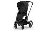 Коляска 2 в 1 Cybex Priam IV Sepia Black, шасси Matt Black