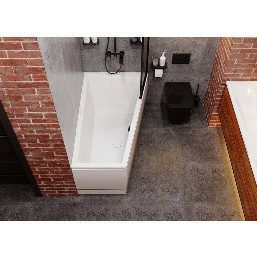 Ванна акриловая VAGNERPLAST CAVALLO OFFSET 160х90 пристенная (VPBA169CAV3PX-04)