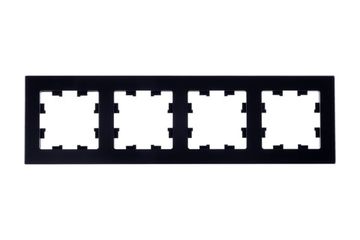 Рамка 4-м AtlasDesign Nature натур. стекло черн. SE ATN361004